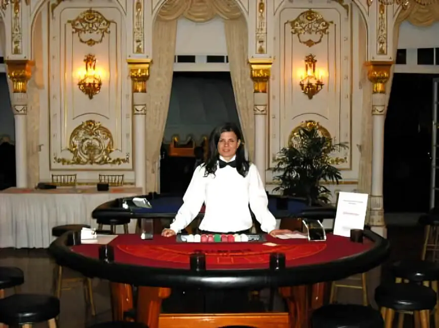 A casino party fundraiser for Donald Trump at Mar-a-Largo