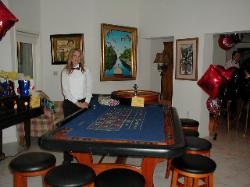 Casino Party Nights Florida, Inc. roulette table, South Beach, Florida